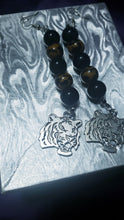 Load image into Gallery viewer, Beaded Tiger Earrings
