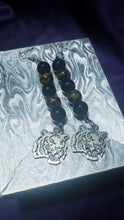 Load image into Gallery viewer, Beaded Tiger Earrings
